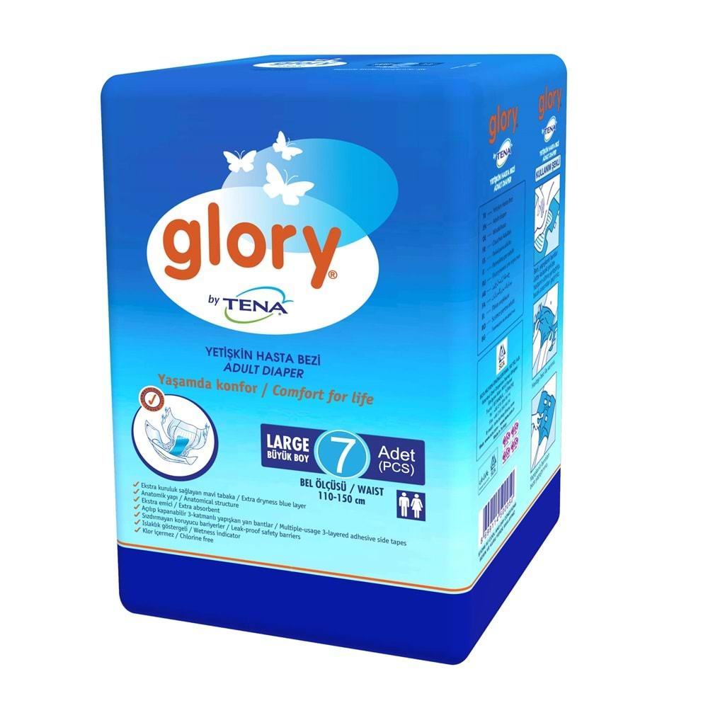 Bağlamalı Hasta Bezi Glory Large 7li