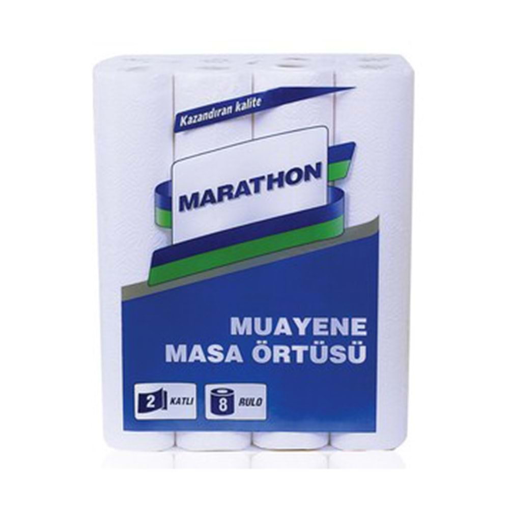 Muayene Masa Örtüsü Marathon 2 Katlı 8li