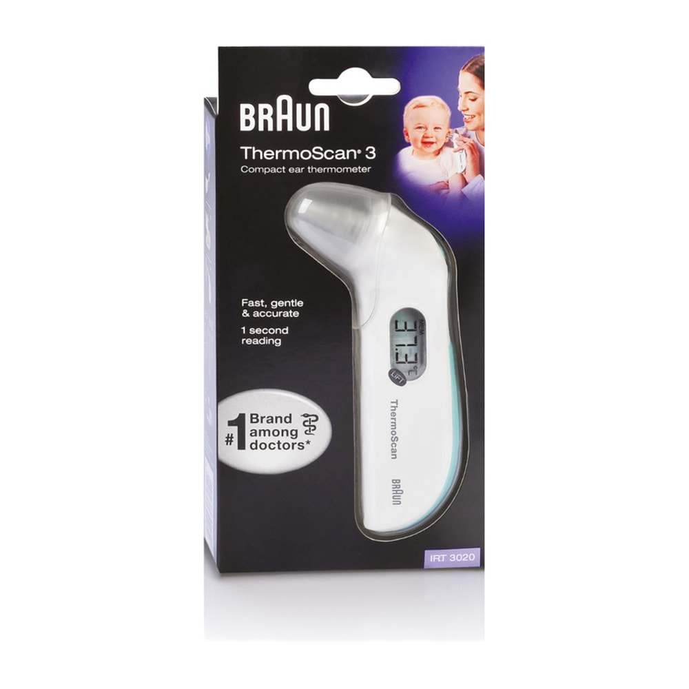 Kulaktan Ateş Ölçer (Termometre) Braun Thermoscan 3 IRT 3020