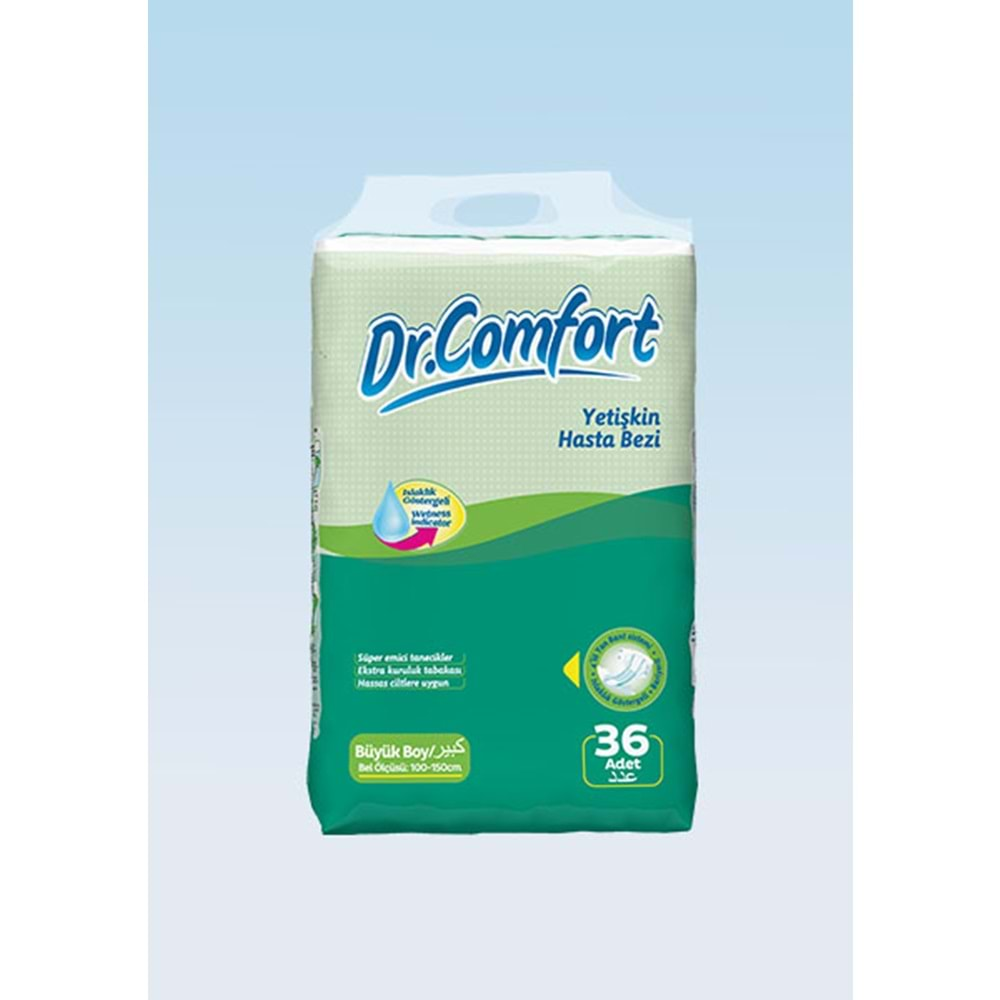 Bağlamalı Hasta Bezi Dr.Comfort Mega Large 36lı