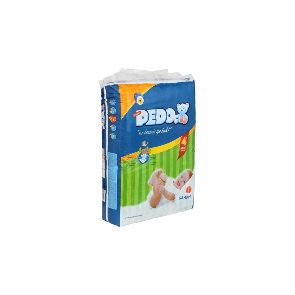 Bebek Bezi Pedo Maxi 55020 Jumbo No: 4 54lü