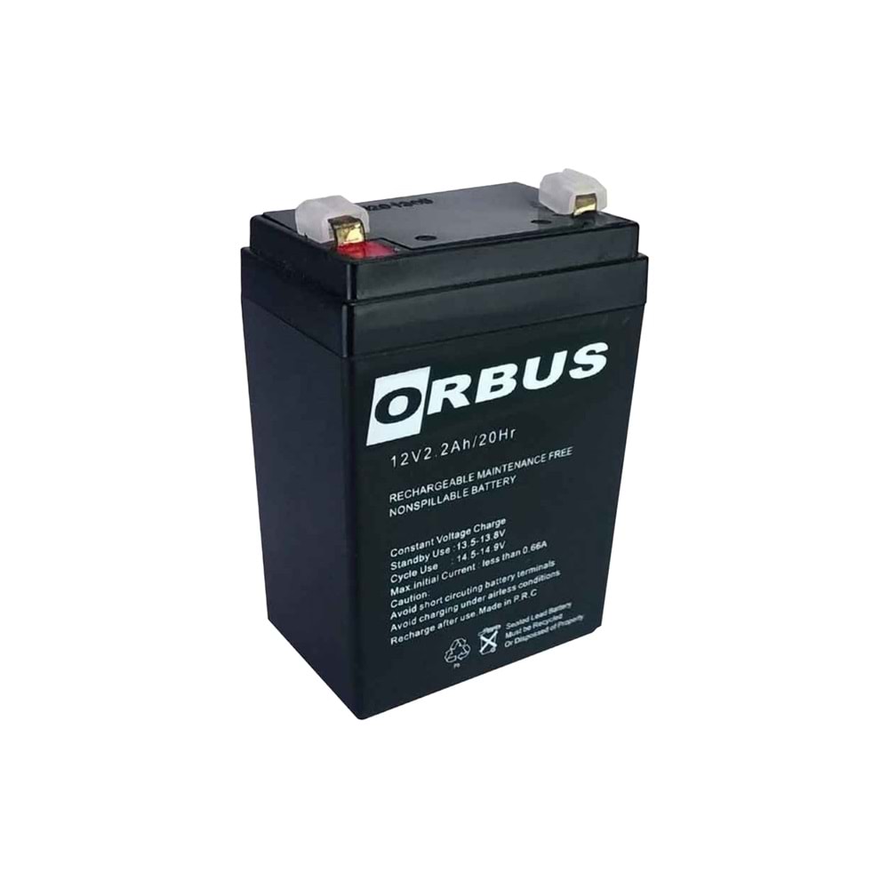 12.0Volt 2.2AH Batarya Orbus ORB 12-2.2K