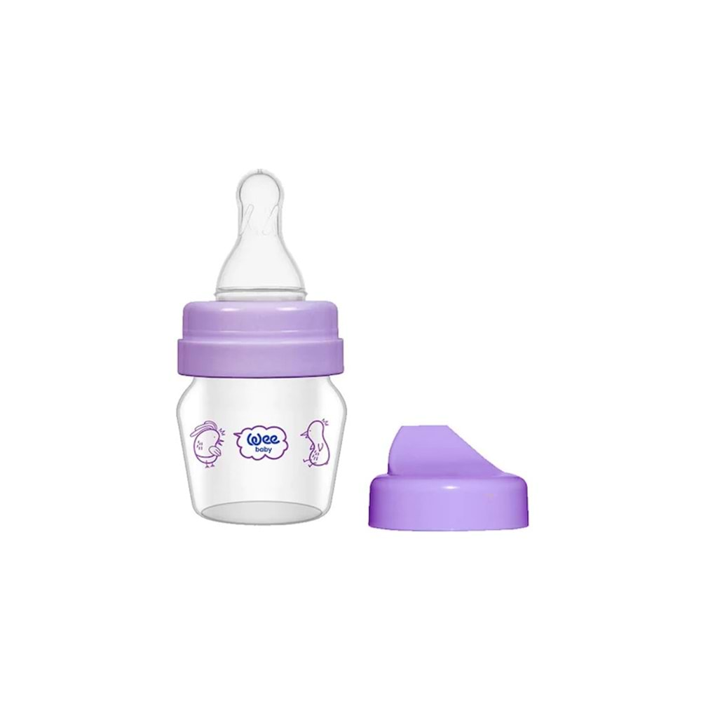 Cam Alıştırma Bardağı-Biberon Seti Wee Baby 792 Mor 30ml