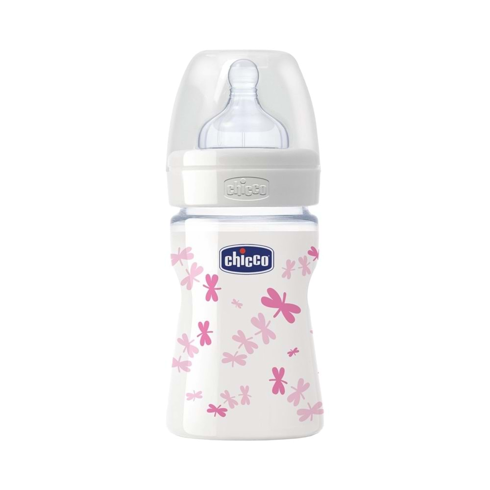 Cam Biberon Chicco Wellbeing 00020711100000 0+ Aylık 150ml Pembe