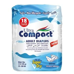 Bağlamalı Hasta Bezi Ultra Compact Large 18li