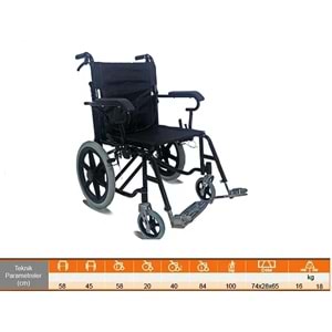Yetişkin Manuel Tekerlekli Sandalye Corelife CL-838