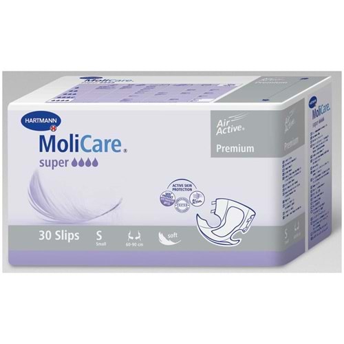Bağlamalı Hasta Bezi Molicare Premium Soft Super 169450 Small 30lu