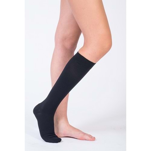 CCL1 AD-K Diz Altı Varis Çorabı Venolife No: 3 Siyah